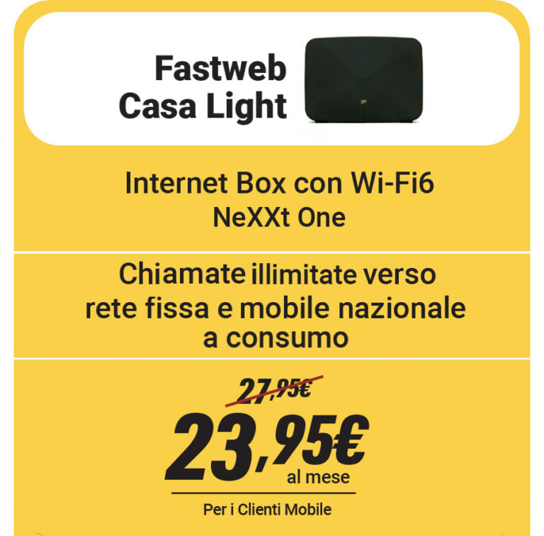 linea fissa fastweb 23,95